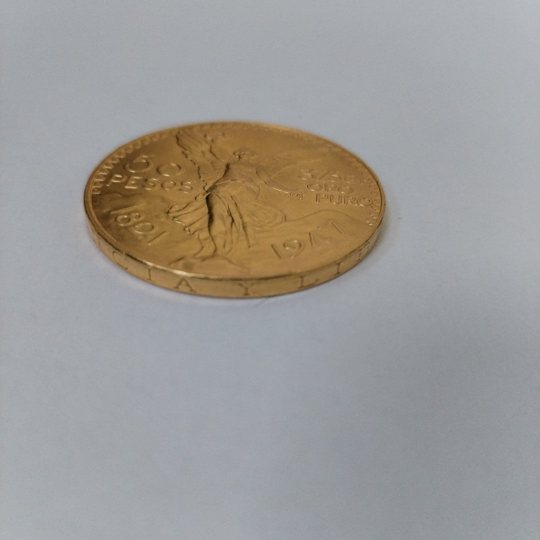 K1 41.6 GRMS 21 K IDENTIFICACIÓN MONEDA NOMINATIVA MONEDAS PESOS 50 PESOS (SEMINUEVO)