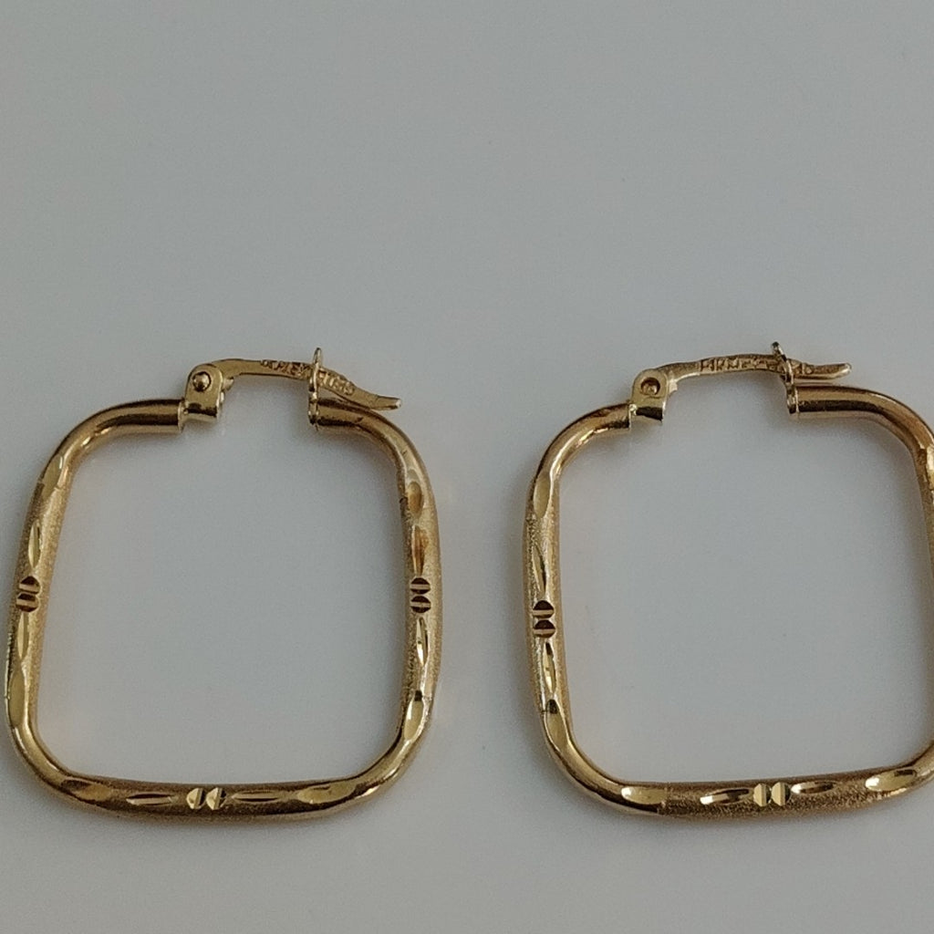 ARRACADAS PAR ORO 14 K 2.5 GRMS (SEMINUEVO)