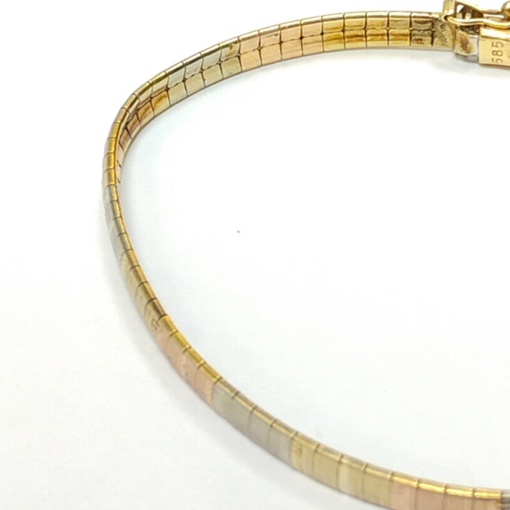 PULSERA ORO,ORO COMBINADO 14 K 9,10 GRMS (SEMINUEVO)