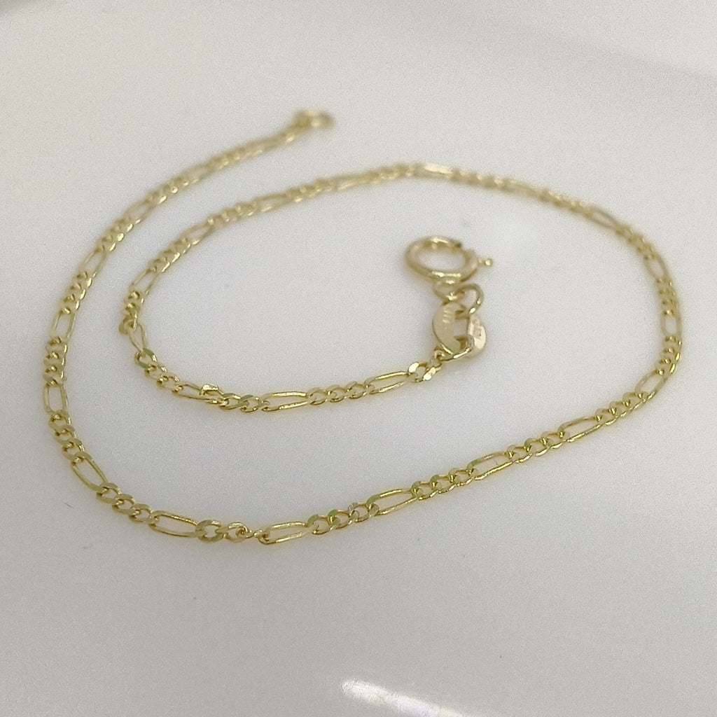 PULSERAS TEJIDO 3X1 ORO 14K 21 CM 1 GR (NUEVO)
