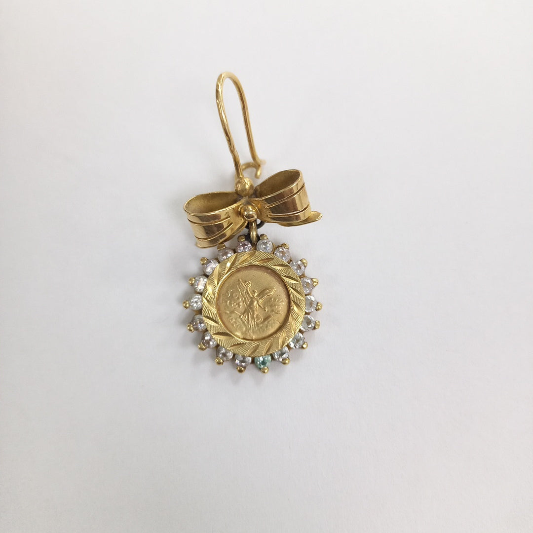 ARETES PAR ORO 14 K 8.3 GRMS (SEMINUEVO)