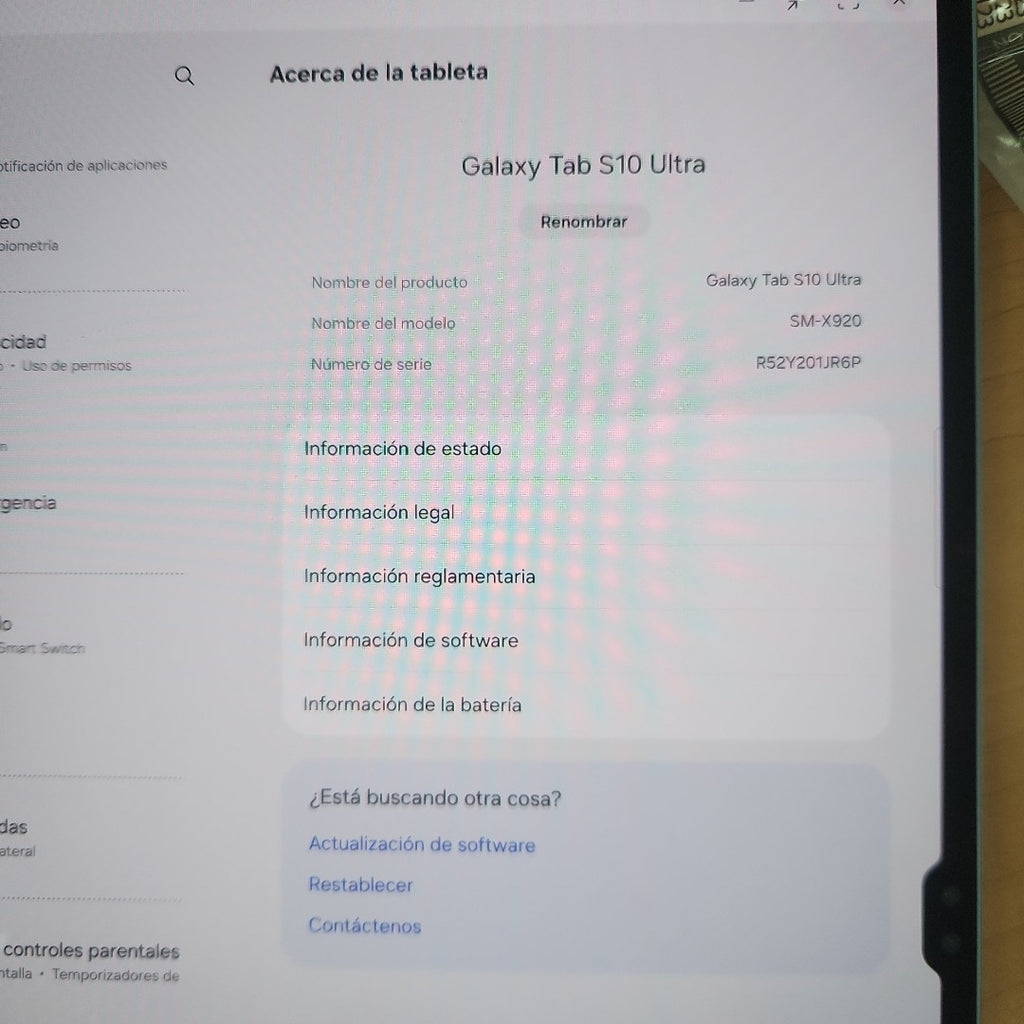 TABLETA SAMSUNG GALAXY TAB S10 ULTRA SM-X920 (2024) 256 GB 12 GB RAM (SEMINUEVO)