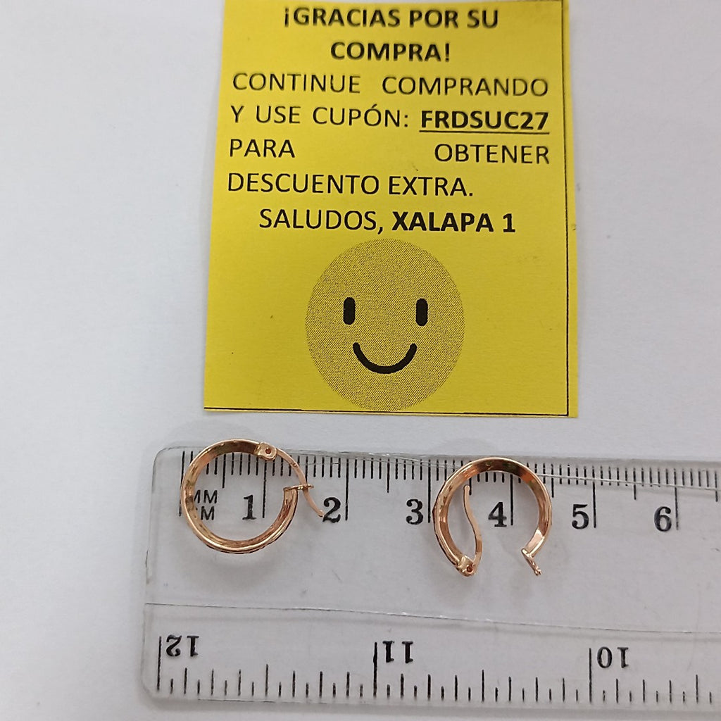 ARRACADAS PAR ORO 14 K 0,90 GRMS (SEMINUEVO)