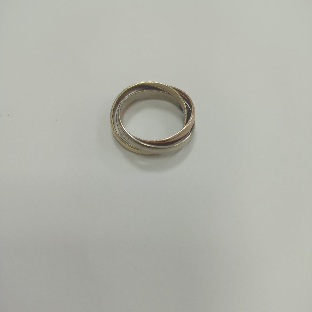 ANILLO ORO, ORO COMBINADO 10 K 6.3 GRMS (SEMINUEVO)