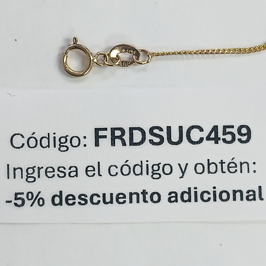 PULSERAS TEJIDO ESPECIAL C/DIJE ORO 10K 18 CM 0.9 GR (NUEVO)
