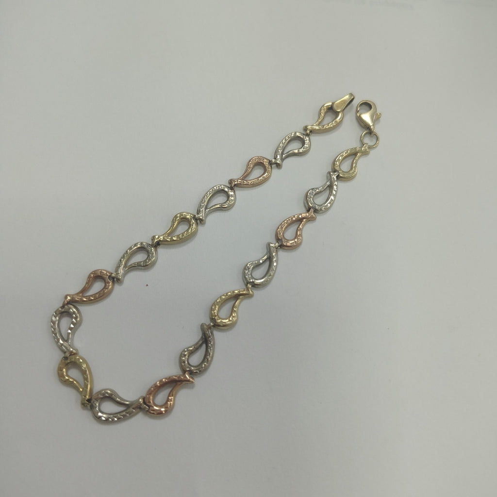 PULSERA ORO, ORO COMBINADO 14 K 3.1 GRMS (SEMINUEVO)