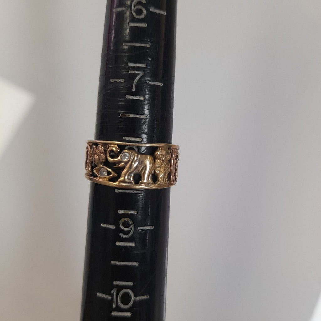ARGOLLA DE LA SUERTE ORO 14 K 4.2 GRMS (SEMINUEVO)