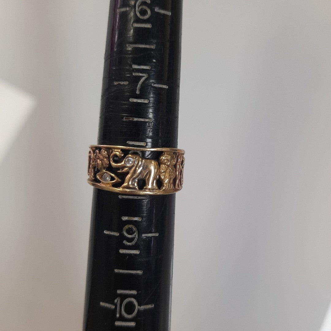 ARGOLLA DE LA SUERTE ORO 14 K 4.2 GRMS (SEMINUEVO)
