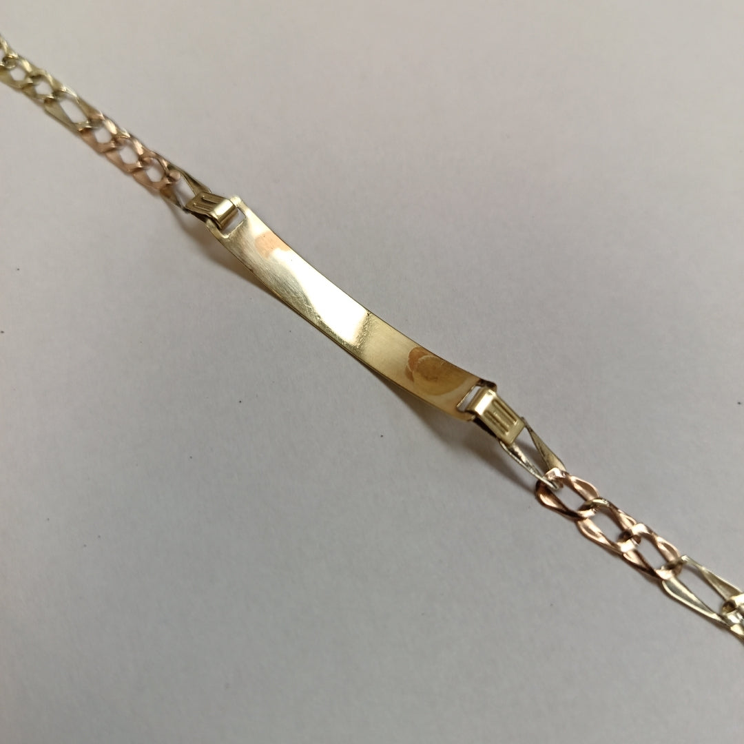ESCLAVA ORO COMBINADO 14 K 3.5 GRMS (SEMINUEVO)