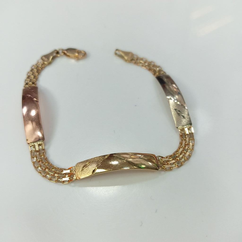 PULSERA ORO, ORO COMBINADO 10 K 4.4 GRMS (SEMINUEVO)
