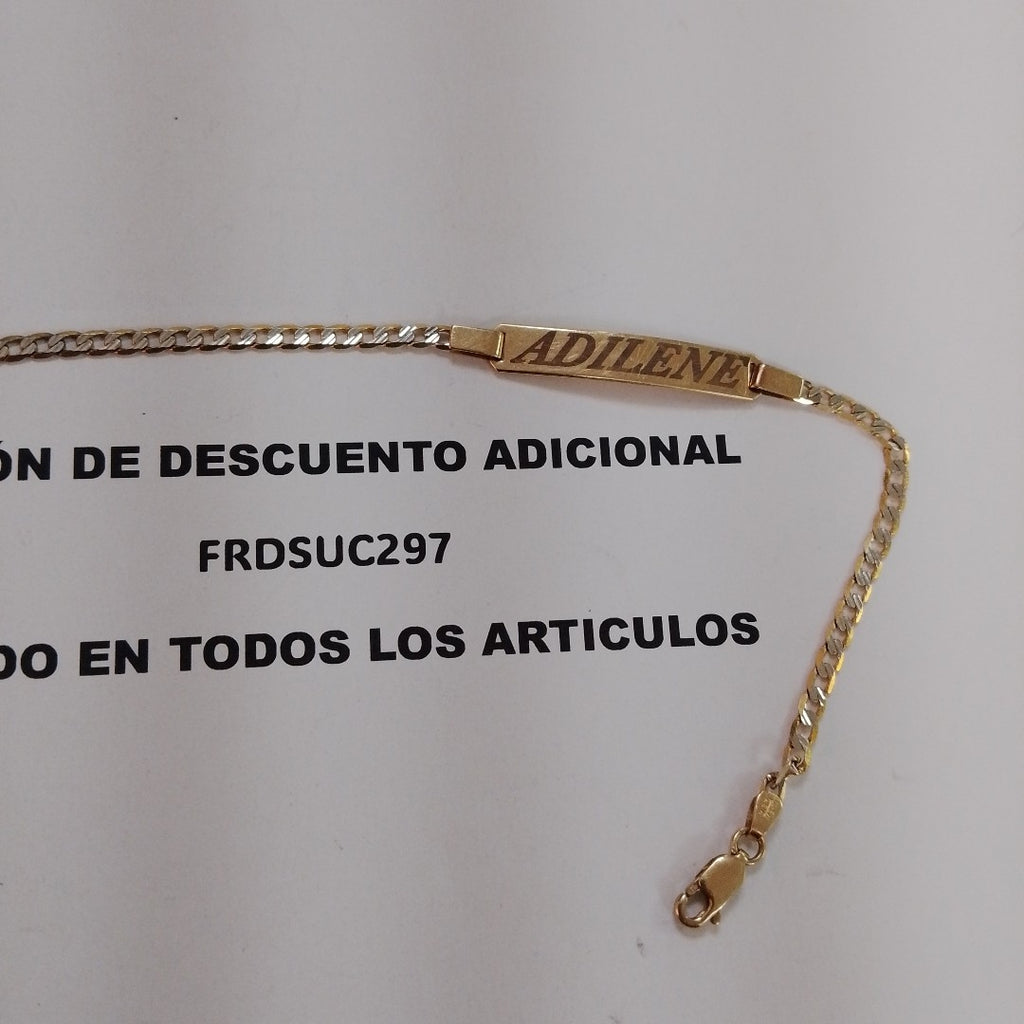 ESCLAVA ORO COMBINADO 10 K 3.7 GRMS (SEMINUEVO)