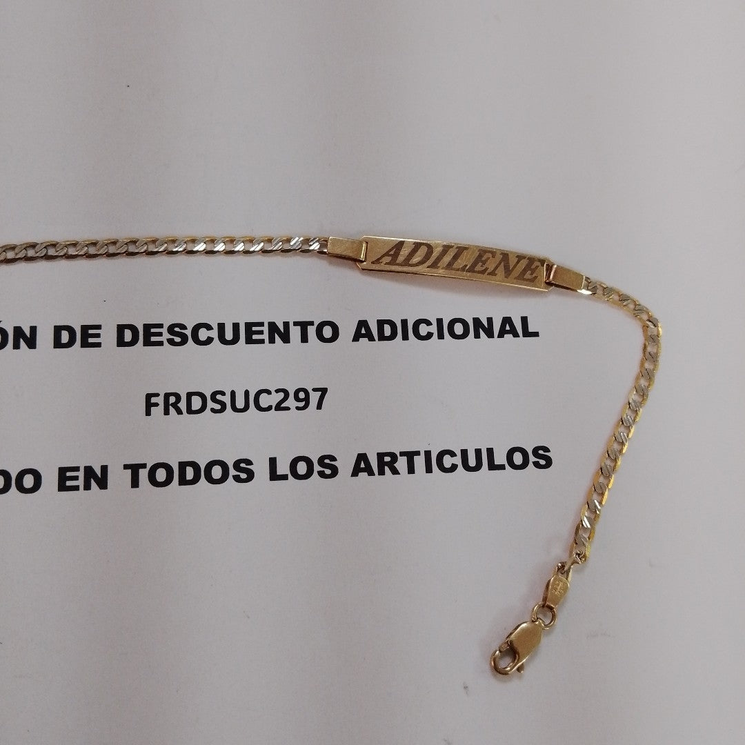 ESCLAVA ORO COMBINADO 10 K 3.7 GRMS (SEMINUEVO)