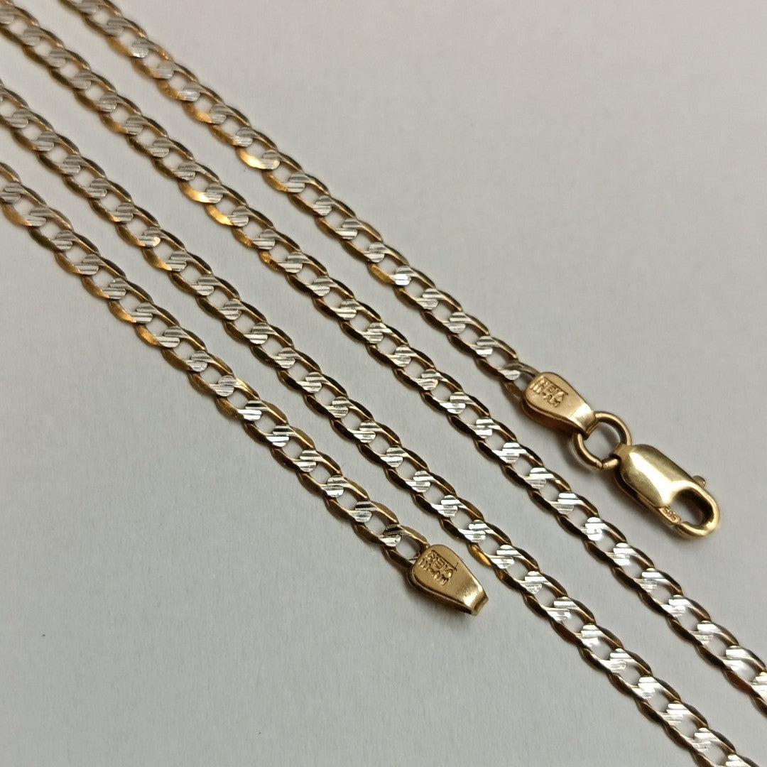 CADENA ORO, RODIADO 14 K 4.2 GRMS (SEMINUEVO)