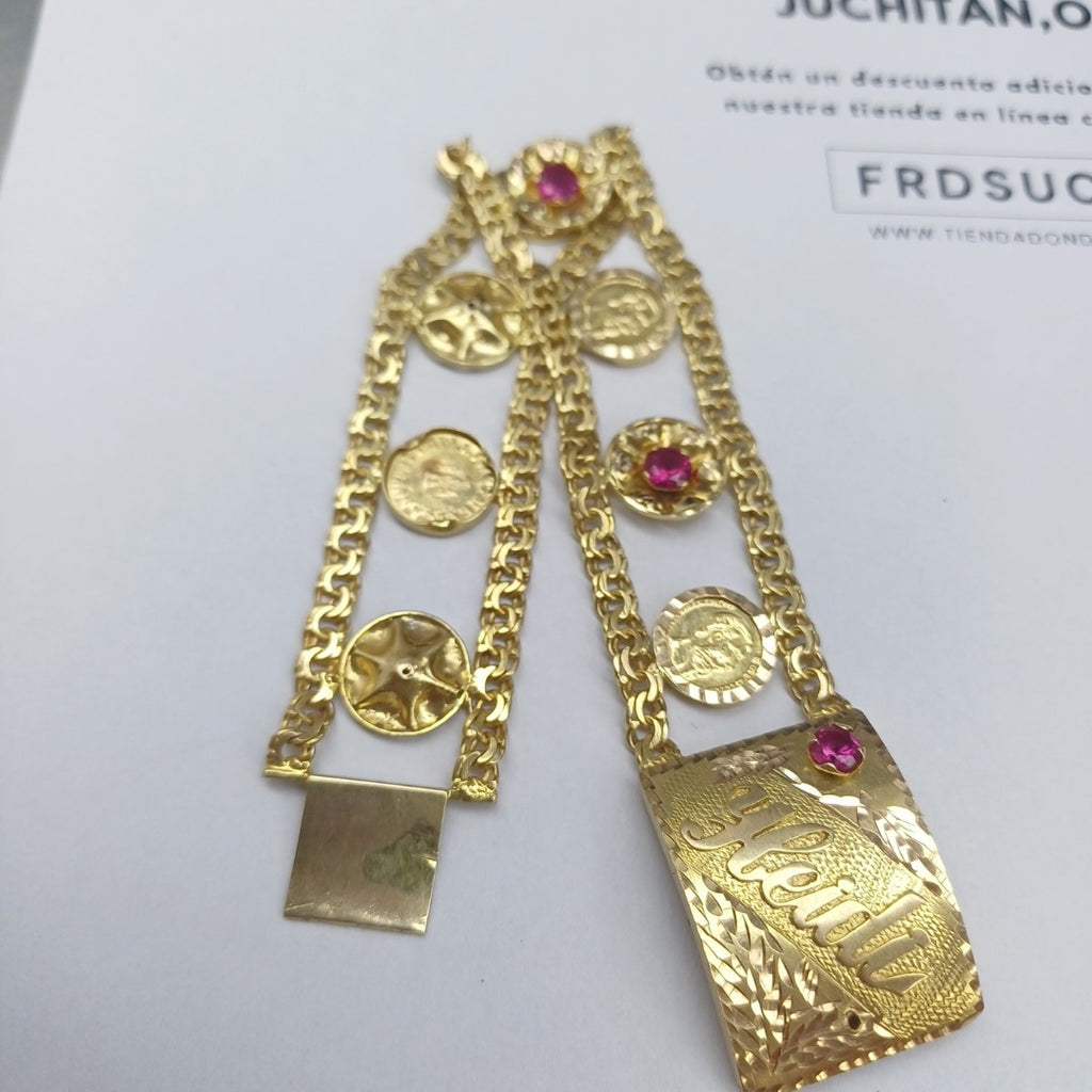 K1 17 GRMS 10 K IDENTIFICACIÓN ESCLAVA MATERIALES ORO CANTIDAD DE (SEMINUEVO)