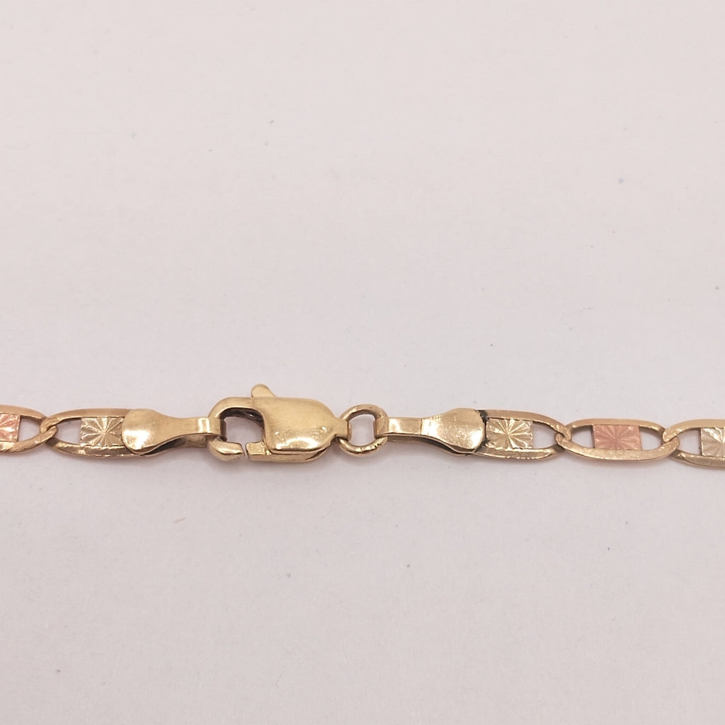 CADENA ORO, RODIADO 10 K 7.4 GRMS (SEMINUEVO)