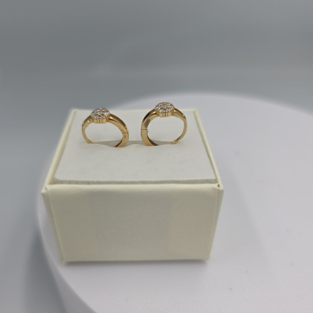 ARETES PAR ORO 14 K 1.4 GRMS (SEMINUEVO)