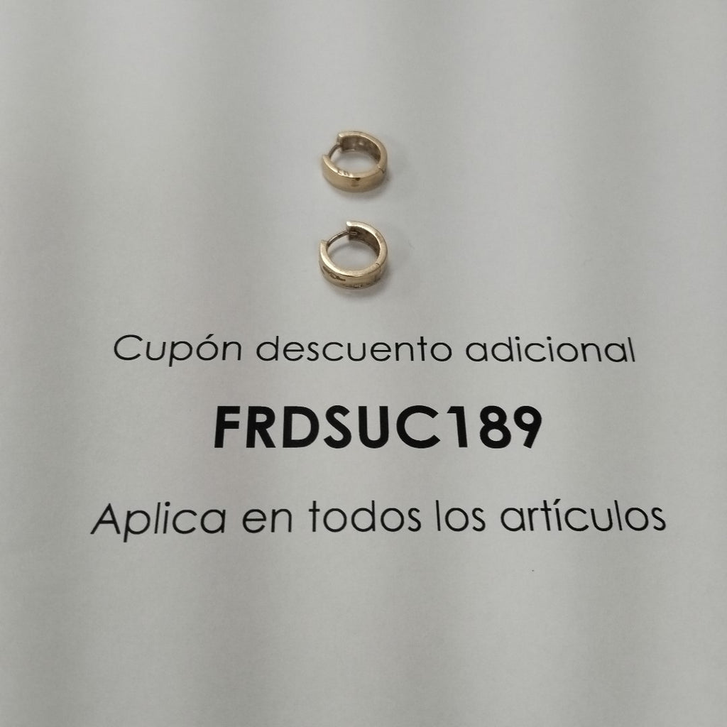 ARRACADAS PAR ORO 14 K 2.2 GRMS (SEMINUEVO)
