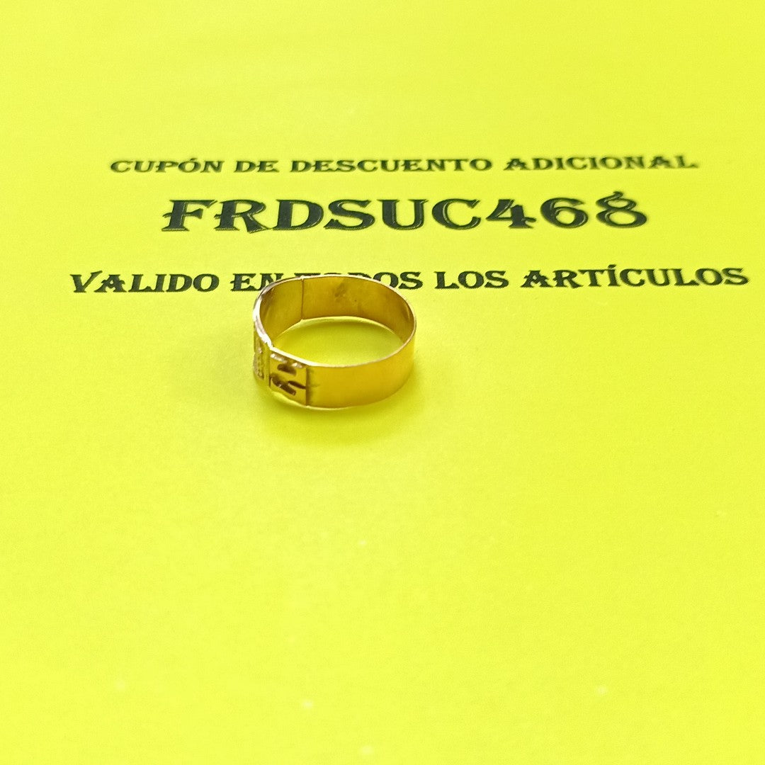 ANILLO DE GRADUACIÓN ORO 10 K 2.2 GRMS (SEMINUEVO)