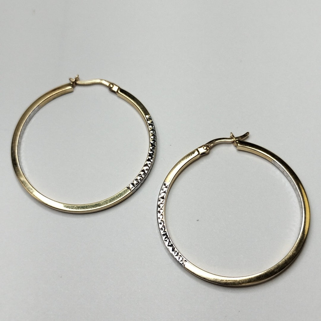 ARETES PAR ORO, ORO BLANCO 14 K 2.1 GRMS (SEMINUEVO)