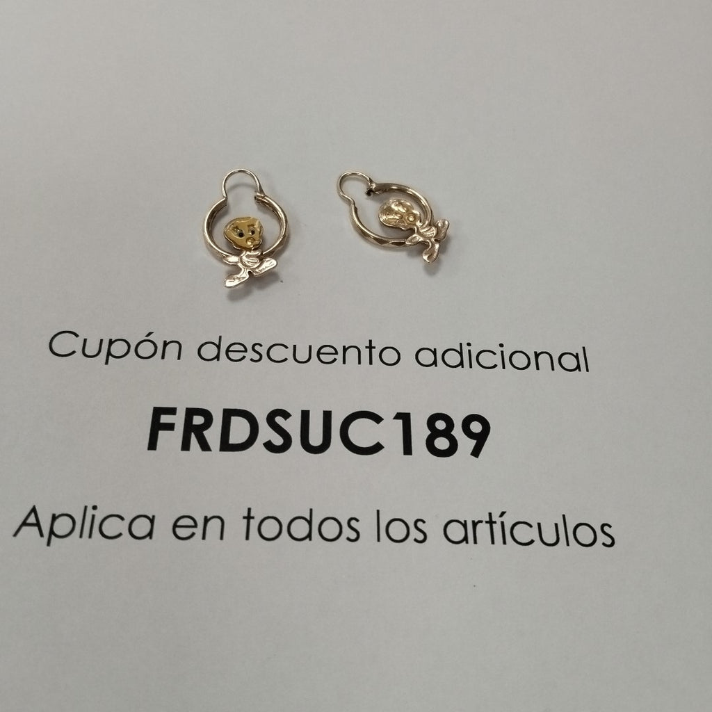 ARRACADAS PAR ORO 10 K 1,90 GRMS (SEMINUEVO)