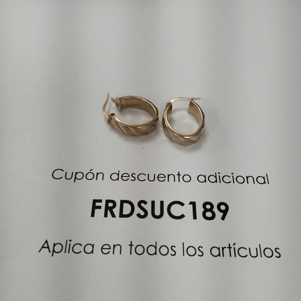 ARRACADAS PAR ORO 10 K 2.8 GRMS (SEMINUEVO)