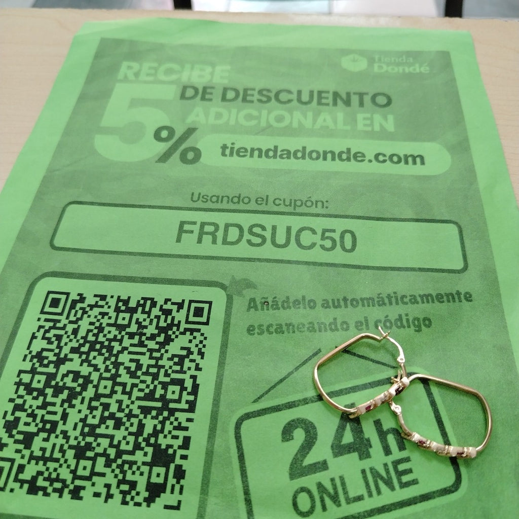 ARRACADAS PAR ORO 14 K 5.9 GRMS (SEMINUEVO)