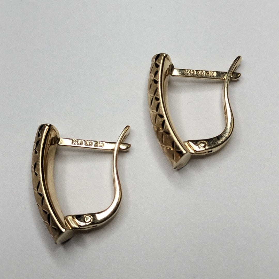 ARETES PAR ORO 14 K 2.3 GRMS (SEMINUEVO)