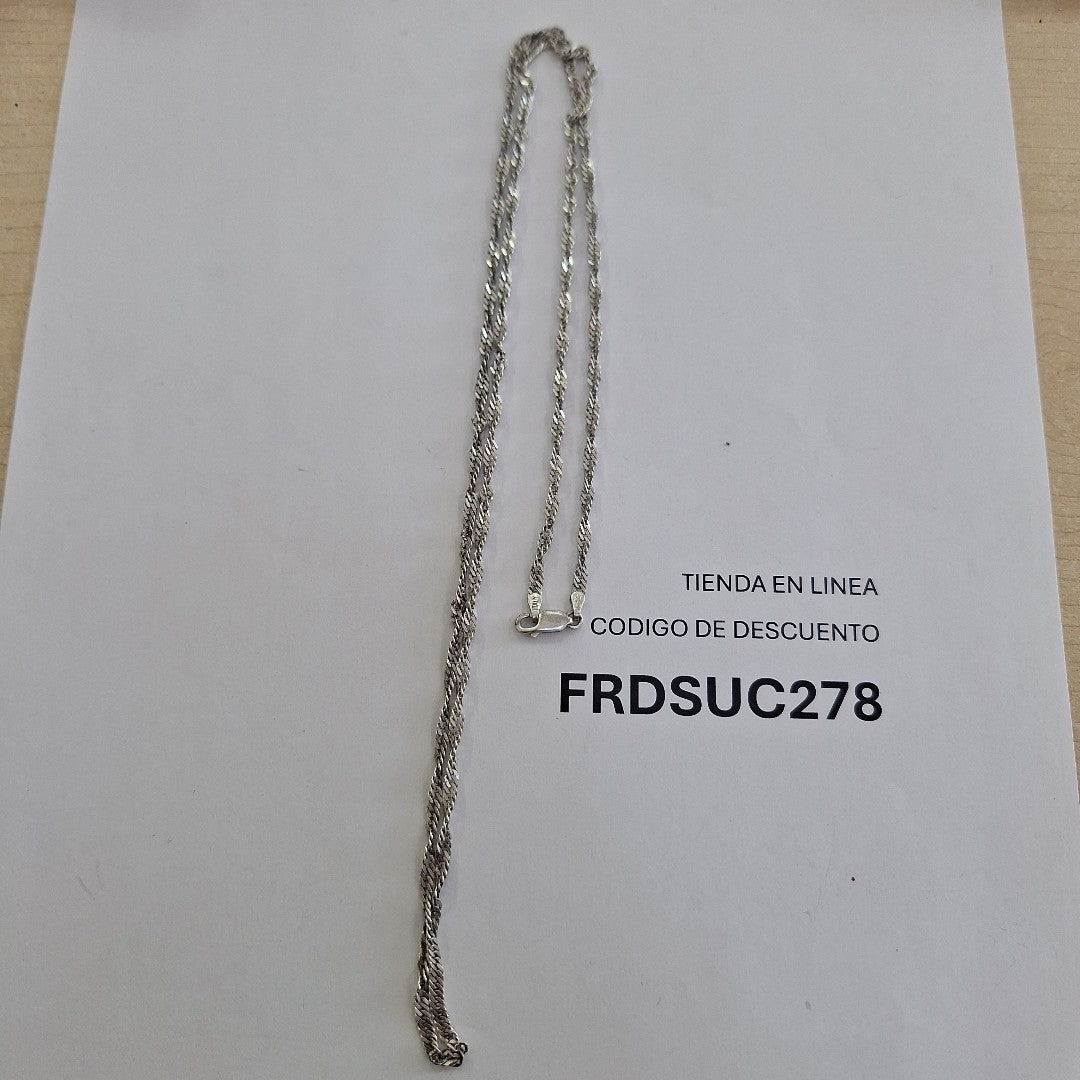 CADENA PLATA 9,30 GRMS (SEMINUEVO)