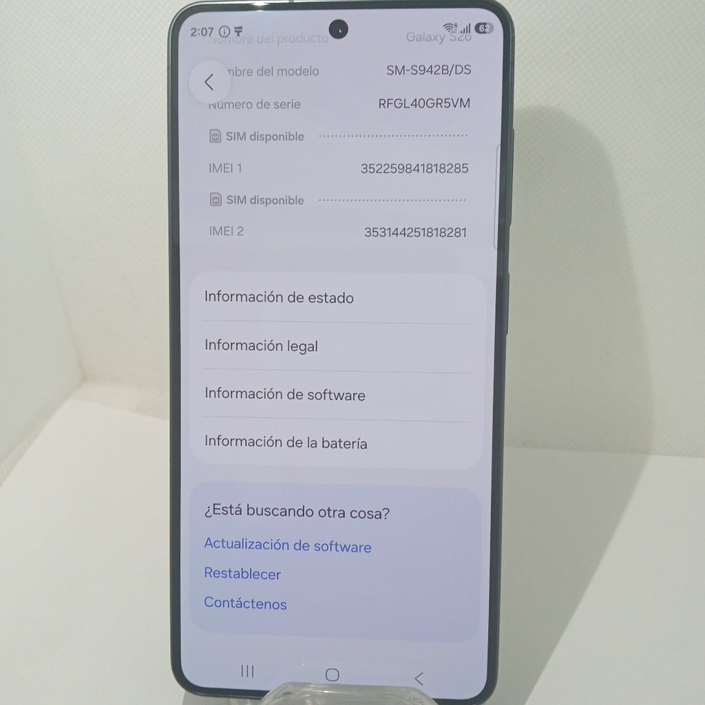 CELULAR SAMSUNG GALAXY S26 SM-S942B (2026) 256 GB 12 GB RAM (SEMINUEVO)