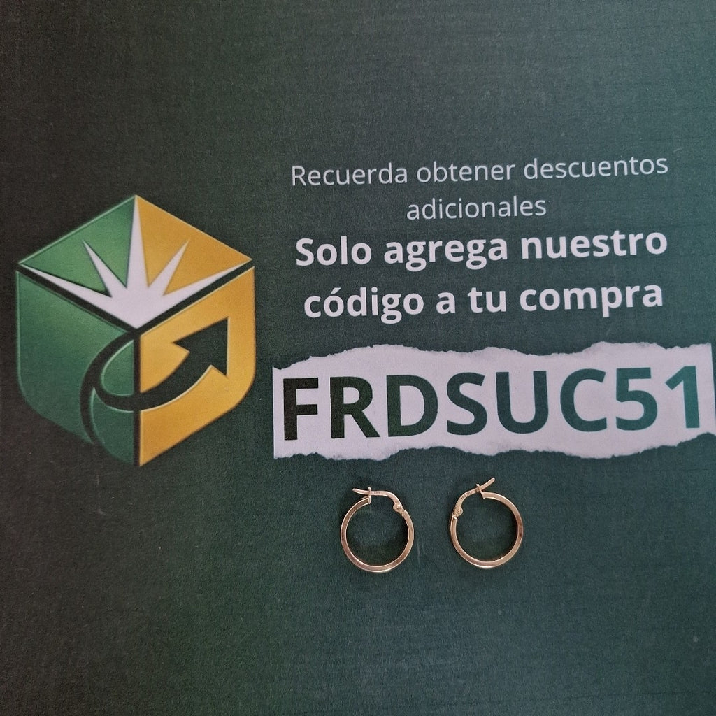 ARETES PAR ORO 8 K 3.3 GRMS (SEMINUEVO)