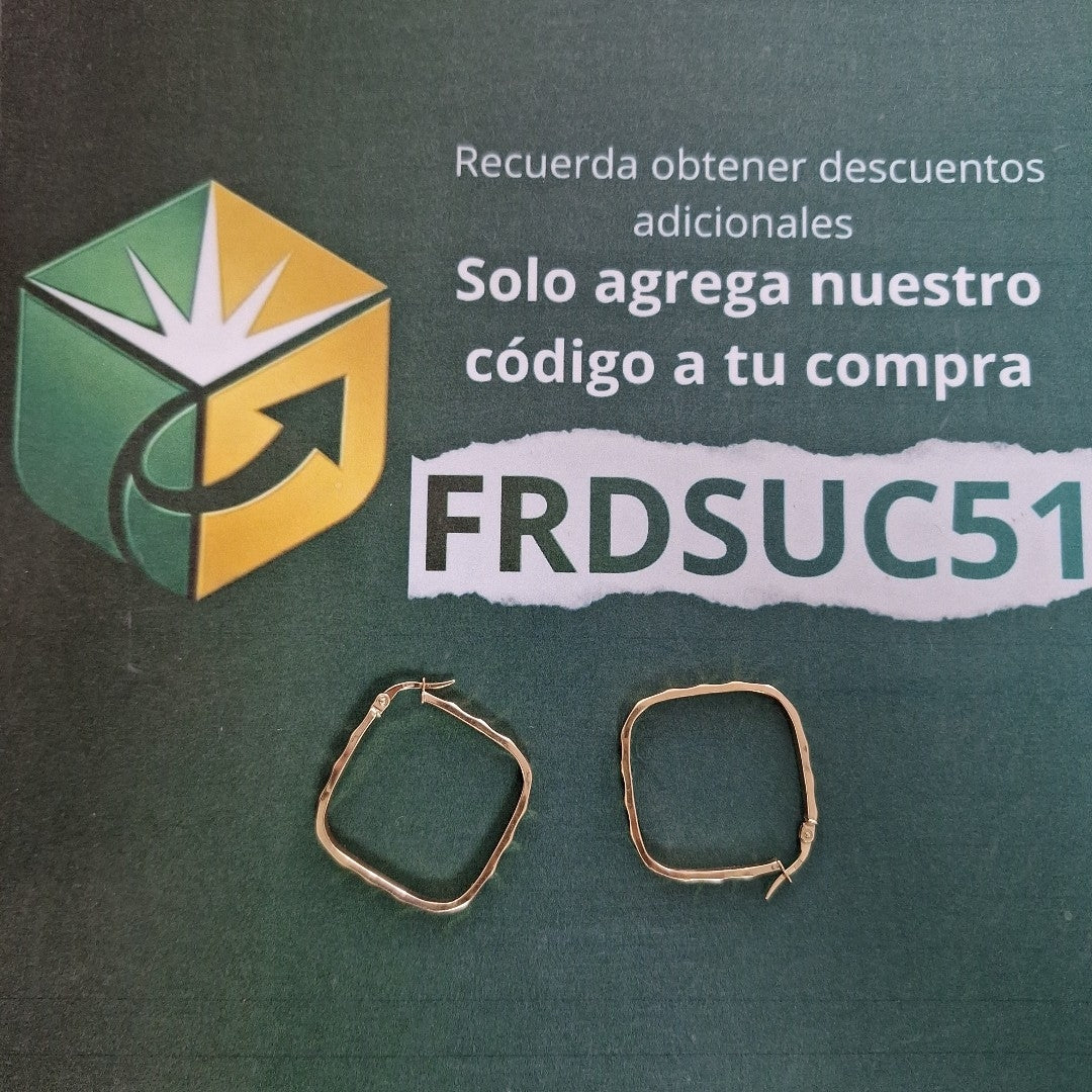 ARETES PAR ORO 14 K 4.6 GRMS (SEMINUEVO)
