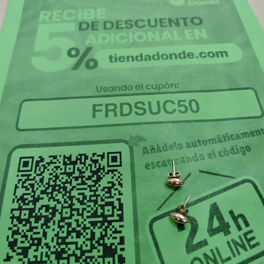 BROQUELES PAR ORO 14 K 1.2 GRMS (SEMINUEVO)
