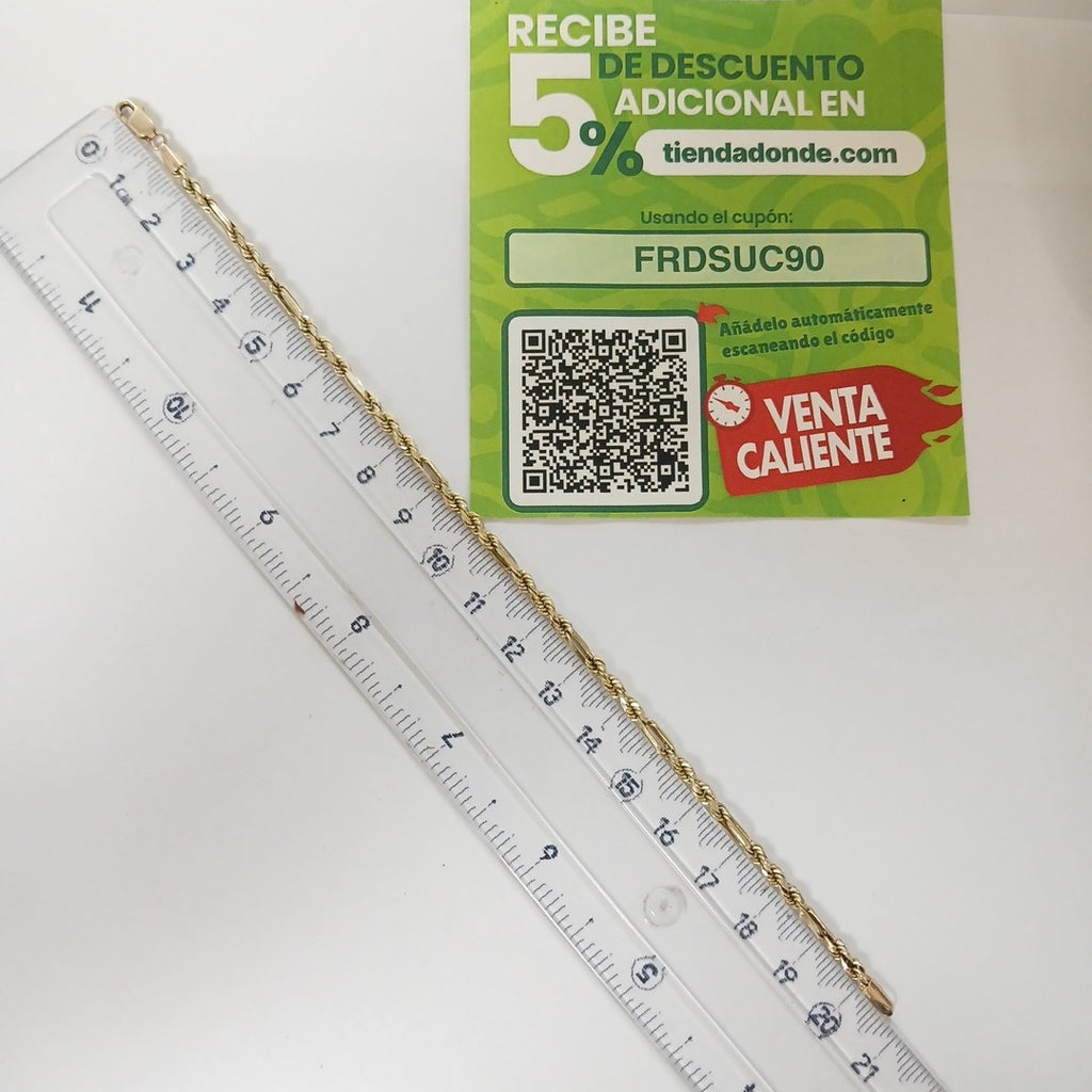 PULSERA ORO 14 K 3.4 GRMS (SEMINUEVO)