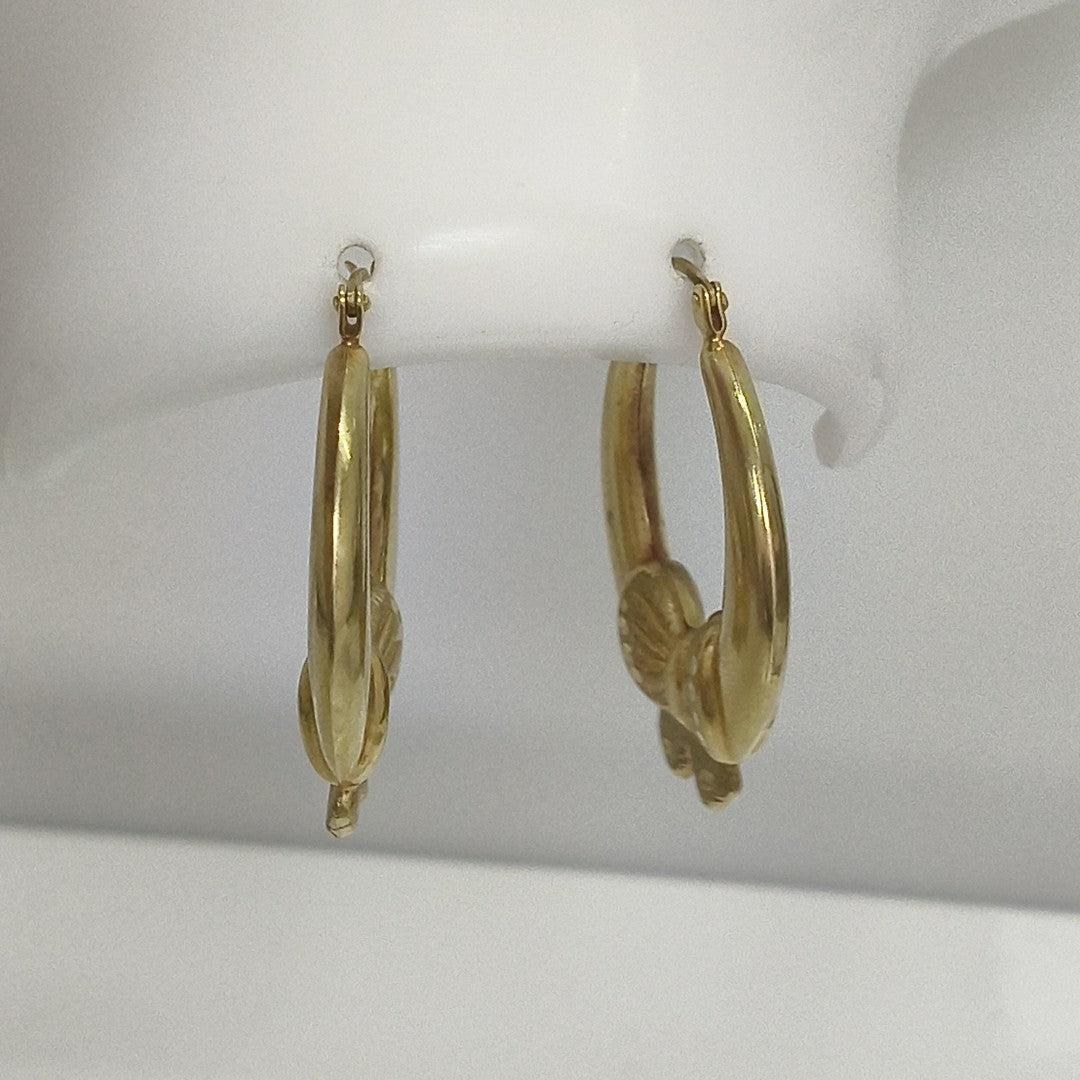 ARRACADAS PAR ORO 10 K 4,40 GRMS (SEMINUEVO)