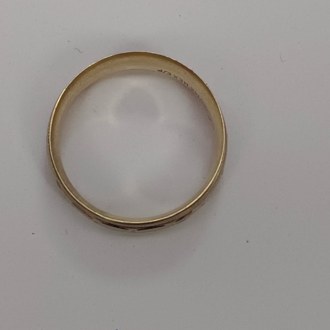 ARGOLLA ORO, ORO COMBINADO 14 K 2.3 GRMS (SEMINUEVO)