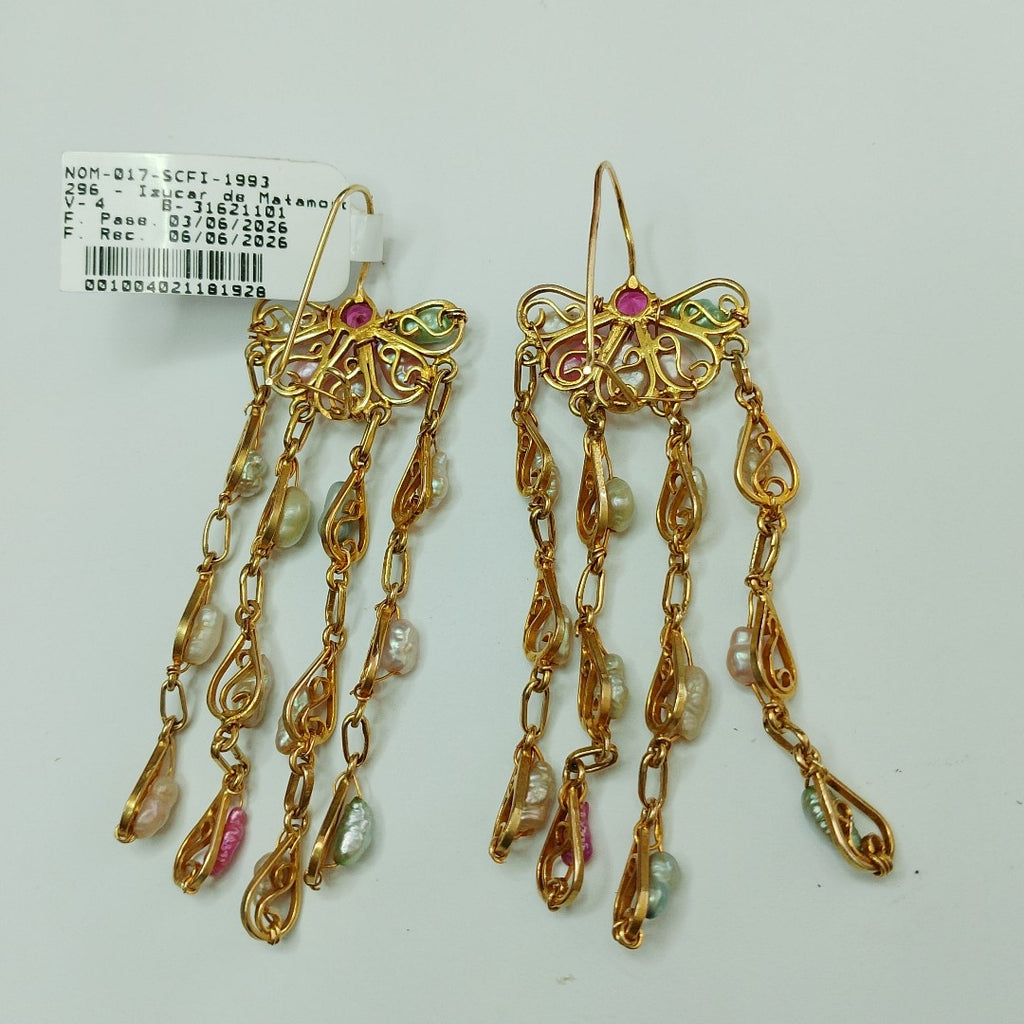 ARETES PAR ORO 10 K 17.3 GRMS (SEMINUEVO)