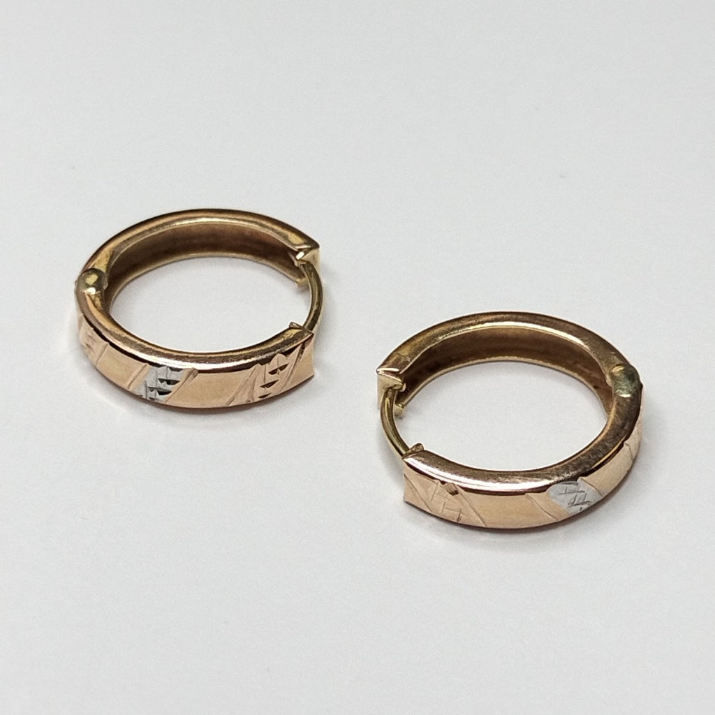 ARRACADAS PAR ORO 14 K 1.8 GRMS (SEMINUEVO)