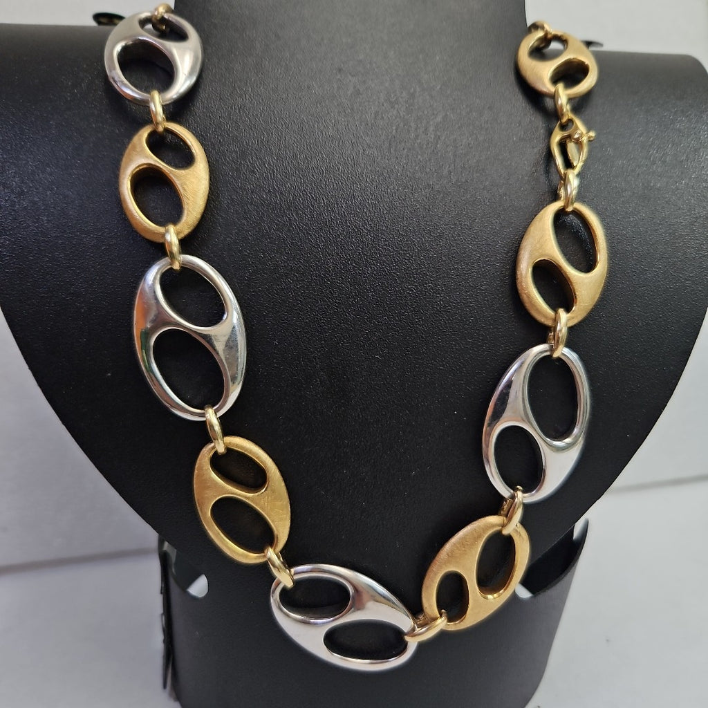 GARGANTILLA ORO,ORO BLANCO 14 K 38,70 GRMS (SEMINUEVO)