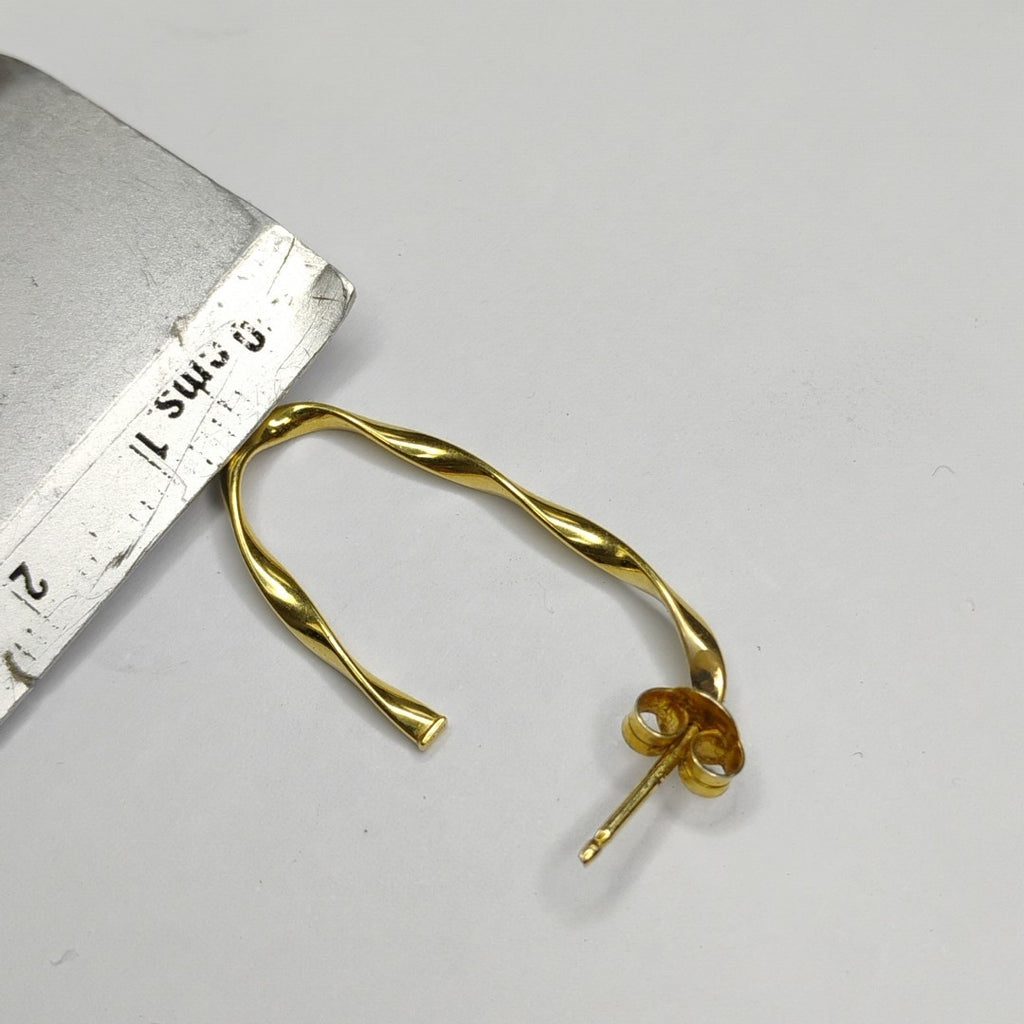 BROQUELES PAR ORO 14 K 1,30 GRMS (SEMINUEVO)