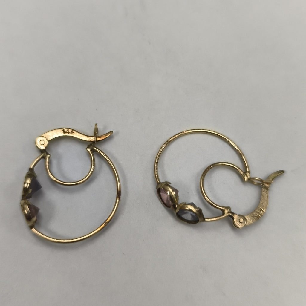 ARRACADAS PAR ORO 14 K 2.2 GRMS (SEMINUEVO)