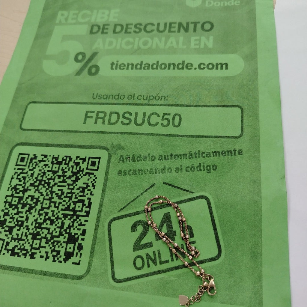 PULSERA ORO 10 K 2.3 GRMS (SEMINUEVO)