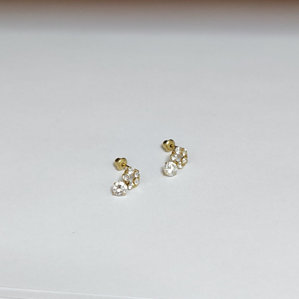 BROQUELES PAR ORO 14 K 0,70 GRMS (SEMINUEVO)
