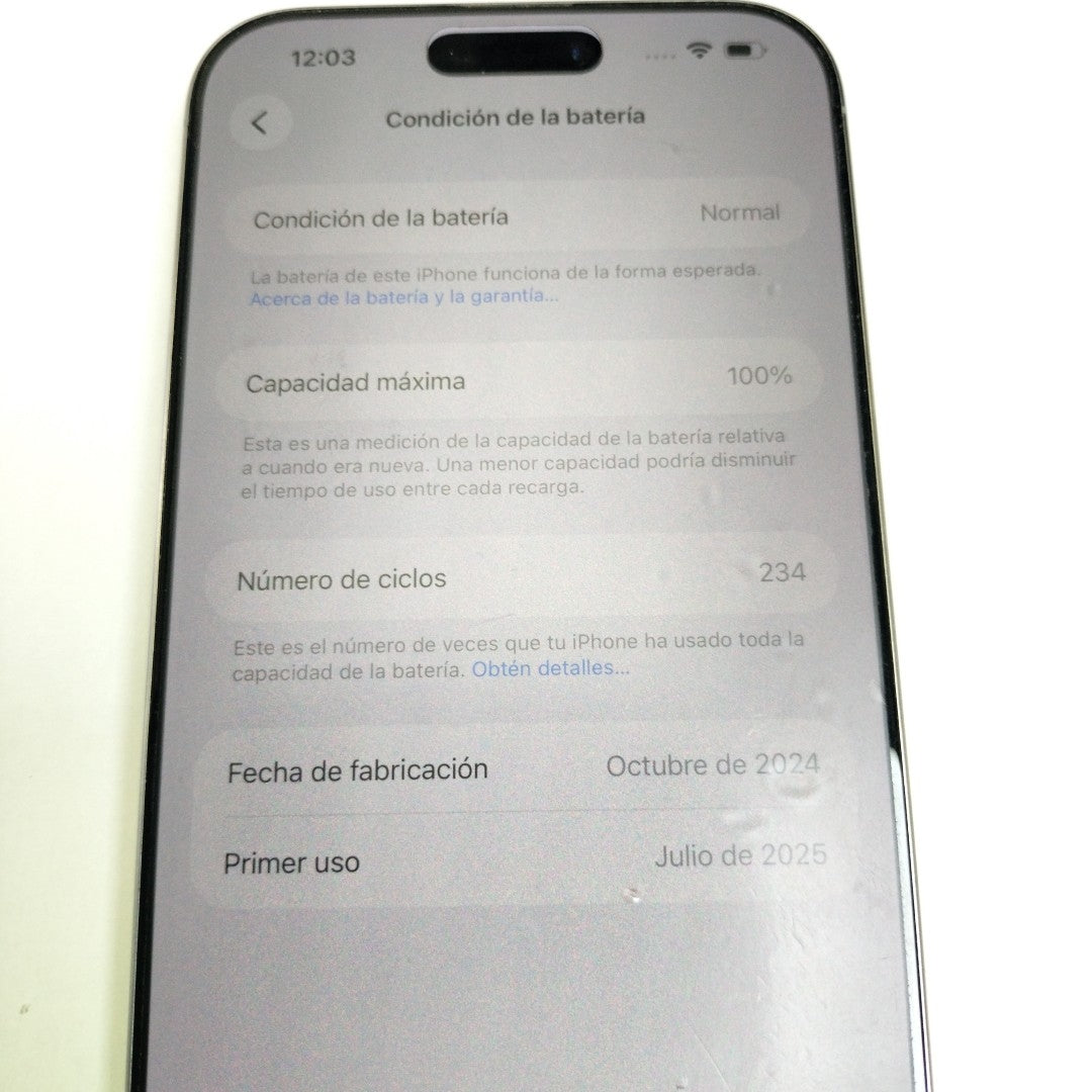 CELULAR APPLE IPHONE 16 PRO MAX A3295 (2024) 256 GB 8 GB RAM (SEMINUEVO)
