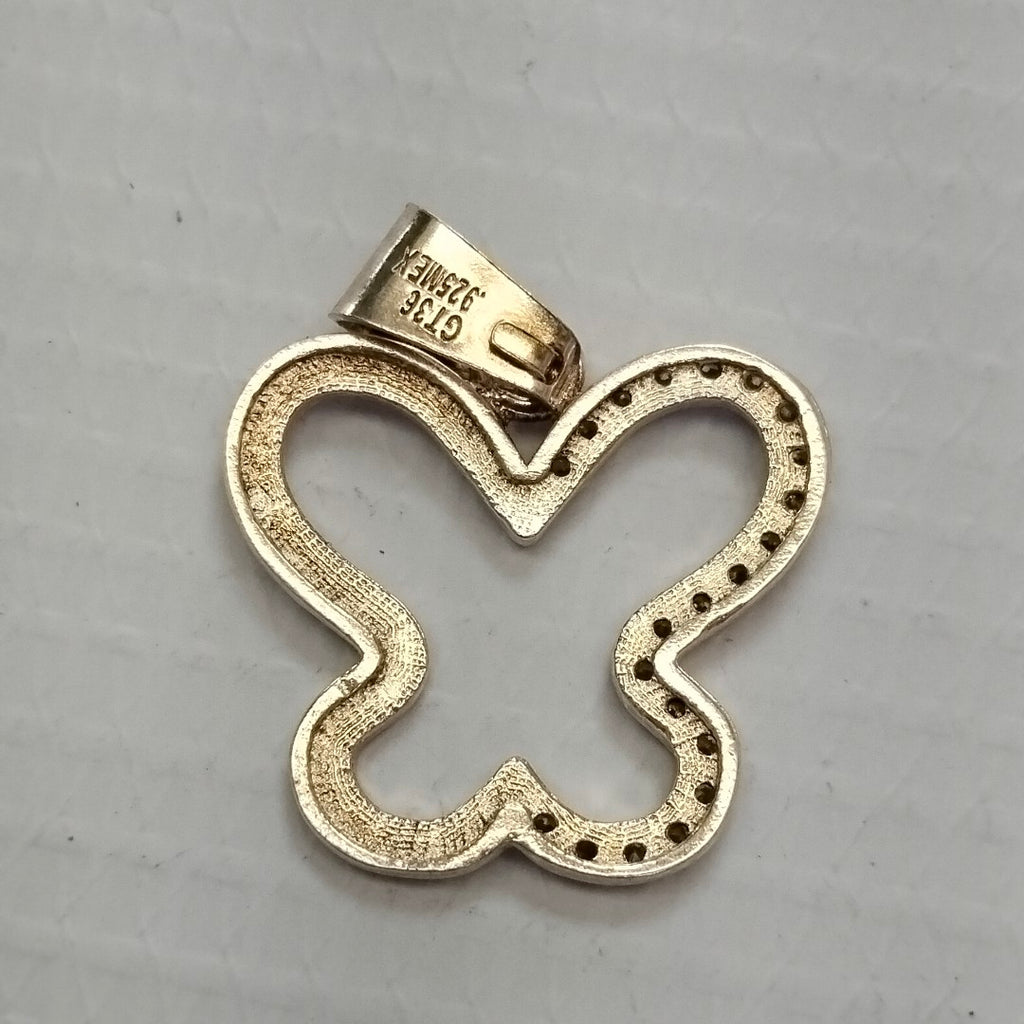 DIJE MARIPOSA C/CIRCONIAS PLATA .925 2.4 GR (NUEVO)