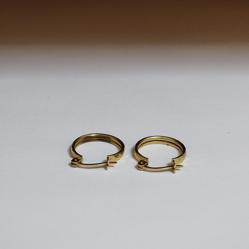 ARRACADAS PAR ORO 14 K 1.5 GRMS (SEMINUEVO)