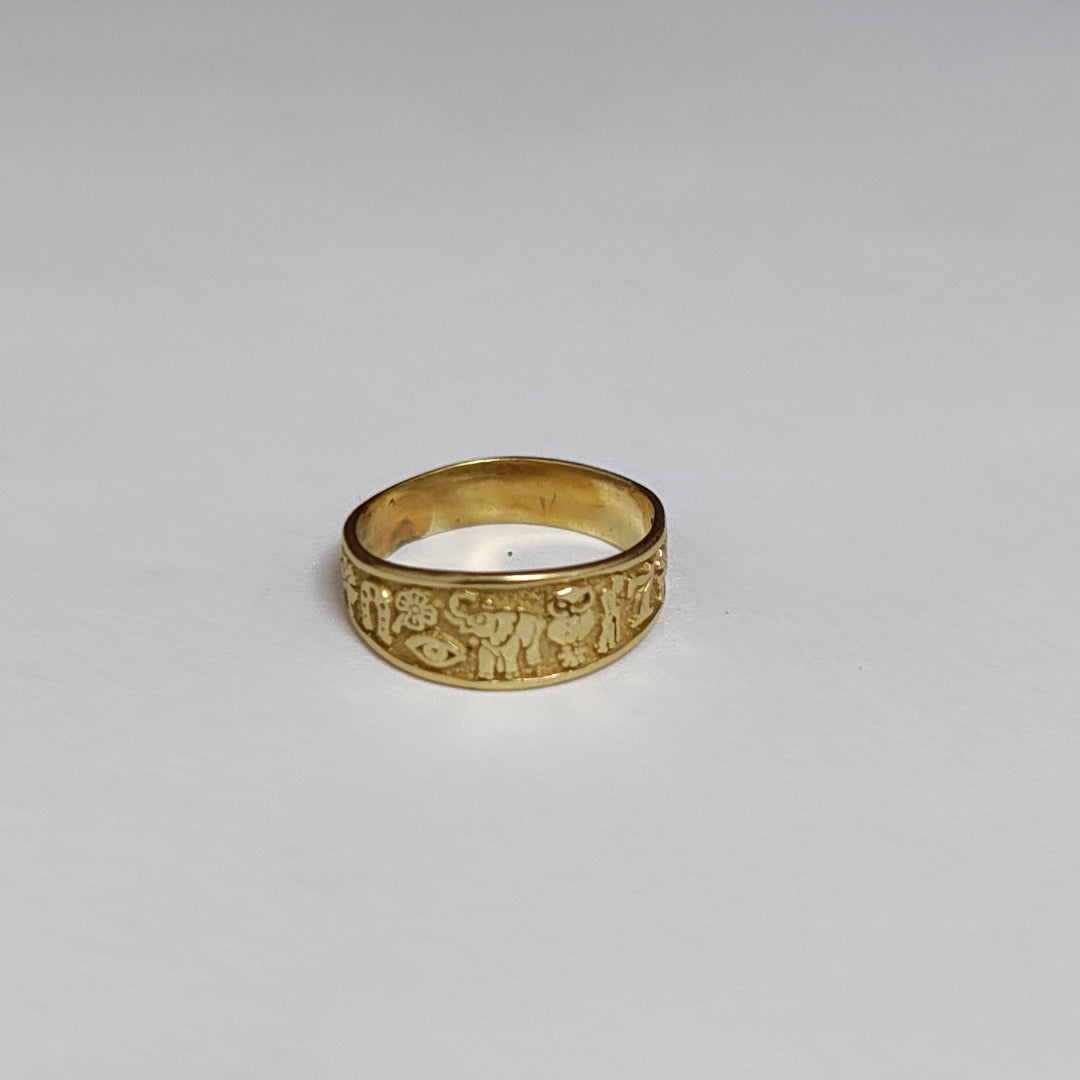 ARGOLLA DE LA SUERTE ORO 14 K 2.8 GRMS (SEMINUEVO)