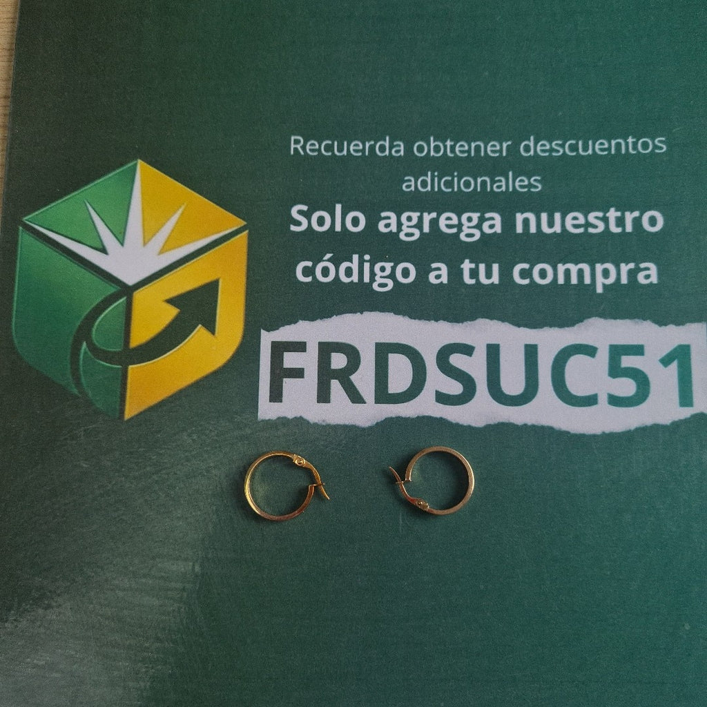 ARETES PAR ORO 10 K 2.5 GRMS (SEMINUEVO)