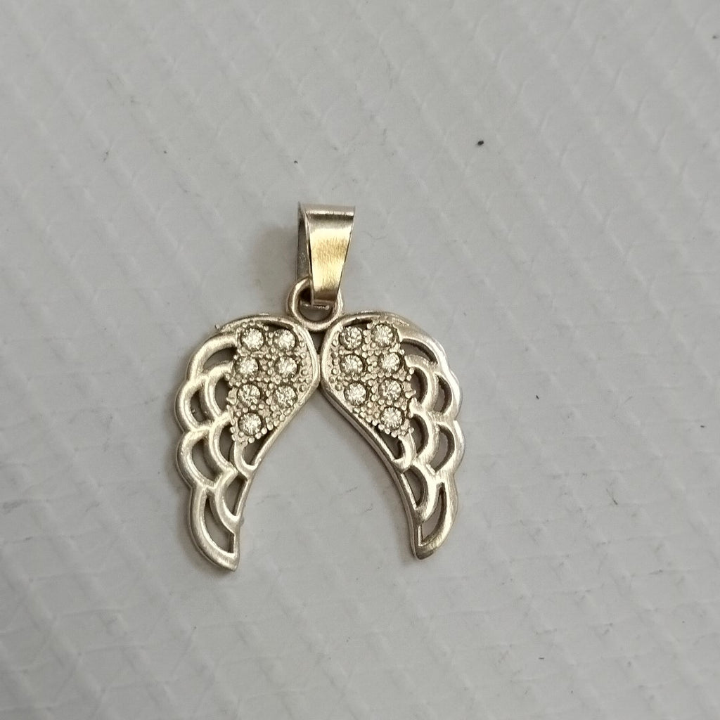 DIJE ALAS C/CIRCONIAS PLATA .925 2.2 GR (NUEVO)