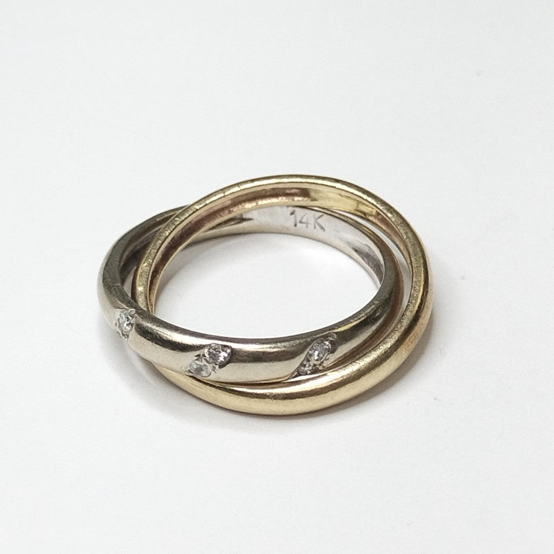 ARGOLLA ORO, ORO BLANCO 14 K 3.9 GRMS (SEMINUEVO)