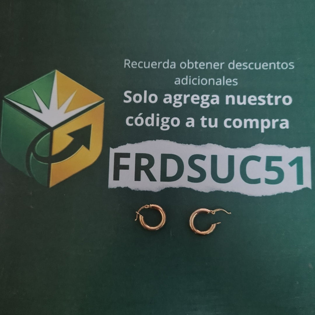 ARETES PAR ORO 10 K 2.7 GRMS (SEMINUEVO)